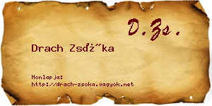 Drach Zsóka névjegykártya